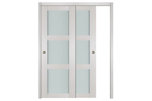 Nova 3 Lite White Wenge Wood Laminated Modern Interior Door | ByPass Door | Buy Doors Online