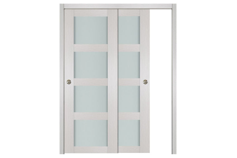 Nova 4 Lite White Wenge Wood Laminated Modern Interior Door | ByPass Door