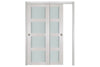 Nova 4 Lite White Wenge Wood Laminated Modern Interior Door | ByPass Door | Buy Doors Online