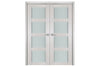 Nova 4 Lite White Wenge Wood Laminated Modern Interior Door | Buy Doors Online