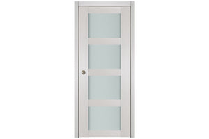 Nova 4 Lite White Wenge Wood Laminated Modern Interior Door | Buy Doors Online