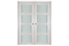 Nova 4 Lite White Wenge Wood Laminated Modern Interior Door | Buy Doors Online