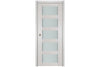 Nova 5 Lite White Wenge Wood Laminated Modern Interior Door | Buy Doors Online