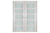 Nova 5 Lite White Wenge Wood Laminated Modern Interior Door | Buy Doors Online