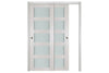 Nova 5 Lite White Wenge Wood Laminated Modern Interior Door | ByPass Door | Buy Doors Online