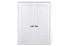 Nova 5 Panel Soft White Laminated Traditional interior Door | Buy Doors Online