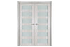 Nova 6 Lite White Wenge Wood Laminated Modern Interior Door | Buy Door Online