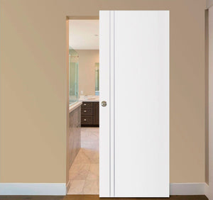 Nova Glam G-Pro 002 Soft White Laminated Modern Interior Door | Magic Door | Buy Doors Online