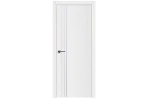 Nova Glam G-Pro 004 Soft White Laminated Modern Interior Door | Buy Doors Online