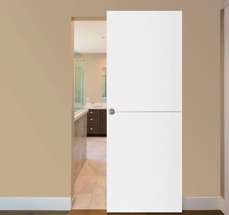 Nova Glam G-Pro 007 Soft White Laminated Modern Interior Door | Magic Door