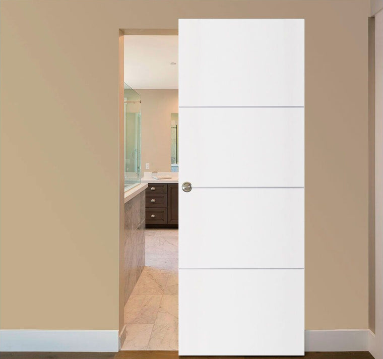 Nova Glam G-Pro 009 Soft White Laminated Modern Interior Door | Magic Door
