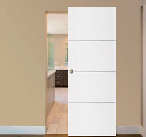 Nova Glam G-Pro 009 Soft White Laminated Modern Interior Door | Magic Door | Buy Doors Online