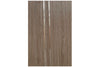 Nova HG-002V Dark Aloe Wood Laminated Modern Interior Door | Buy Doors Online