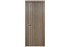 Nova HG-002V Dark Aloe Wood Laminated Modern Interior Door | Buy Doors Online