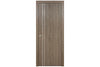 Nova HG-002V Dark Aloe Wood Laminated Modern Interior Door | Buy Doors Online