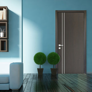Nova HG-002V Japan Oak Laminated Modern Interior Door | Buy Doors Online