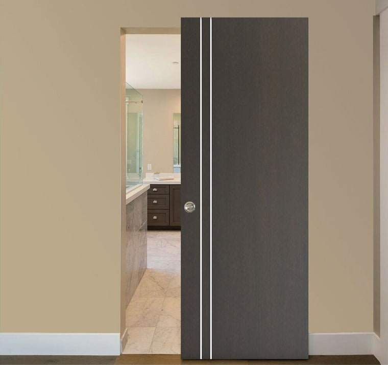 Nova HG-002V Japan Oak Laminated Modern Interior Door | Magic Door