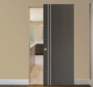 Nova HG-002V Japan Oak Laminated Modern Interior Door | Barn Door | Buy Doors Online