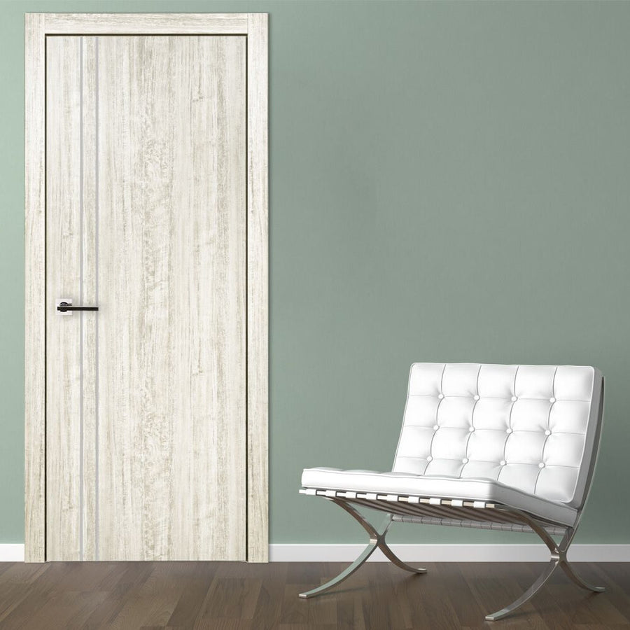 Nova HG-002V Light Aloe Wood Laminated Modern Interior Door