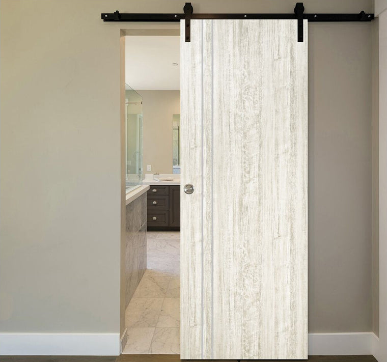Nova HG-002V Light Aloe Wood Laminated Modern Interior Door | Barn Door