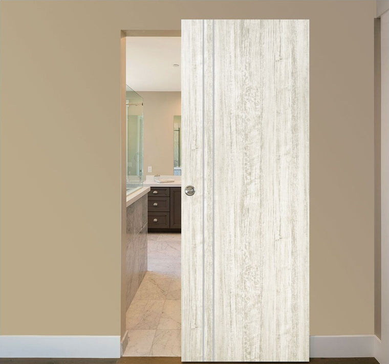 Nova HG-002V Light Aloe Wood Laminated Modern Interior Door | Magic Door