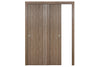 Nova HG-002VR Dark Aloe Wood Laminated Modern Interior Door | ByPass Door | Buy Doors Onlinea