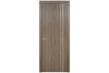 Nova HG-002VR Dark Aloe Wood Laminated Modern Interior Door | Buy Doors Online