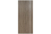 Nova HG-002VR Dark Aloe Wood Laminated Modern Interior Door | Barn Door | Buy Doors Online