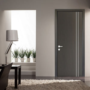 Nova HG-002VR Japan Oak Laminated Modern Interior Door | Buy Doors Online