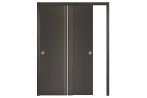 Nova HG-002VR Japan Oak Laminated Modern Interior Door | ByPass Door | Buy Doors Online
