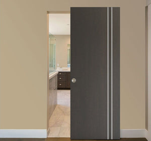 Nova HG-002VR Japan Oak Laminated Modern Interior Door | Magic Door | Buy Doors Online