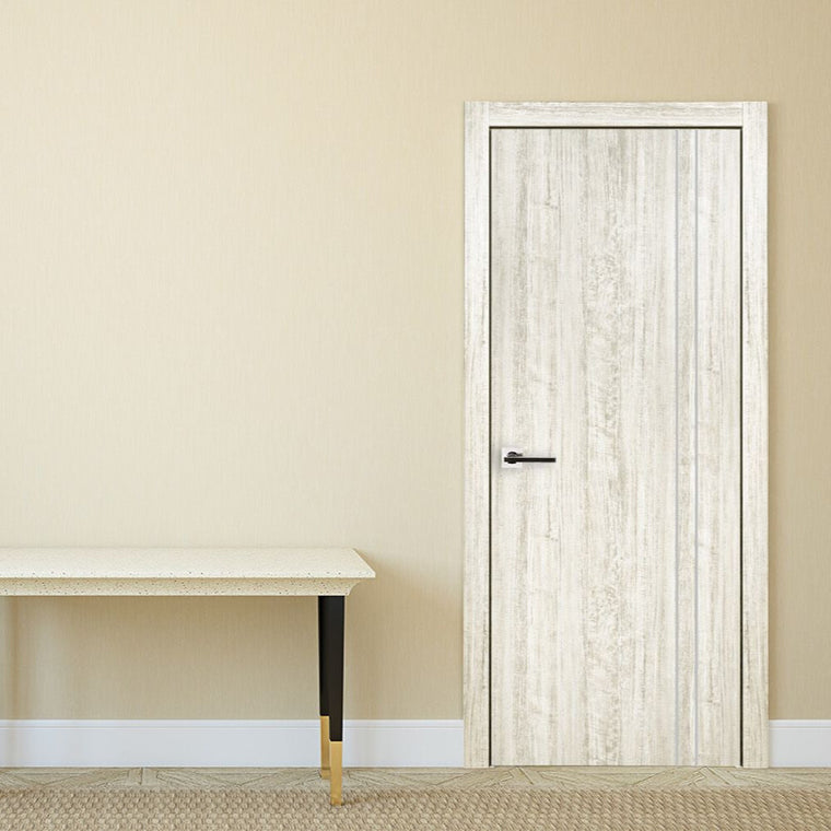 Nova HG-002VR Light Aloe Wood Laminated Modern Interior Door