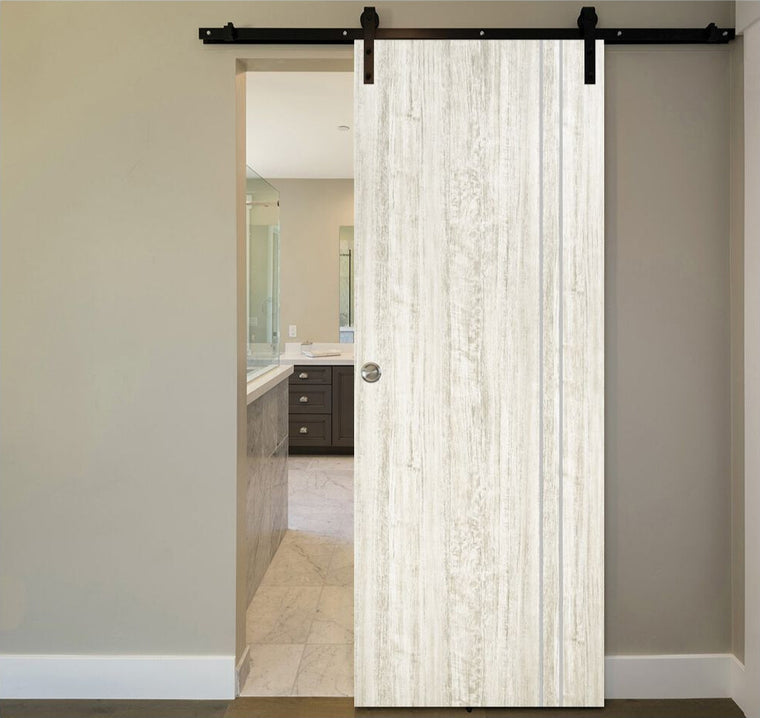 Nova HG-002VR Light Aloe Wood Laminated Modern Interior Door | Barn Door
