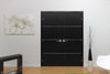 Nova HG008 Black Ash Laminated Modern Interior Door | Buy Doors Online