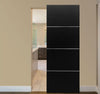 Nova HG008 Black Ash Laminated Modern Interior Door | Magic Door | Buy Doors Online