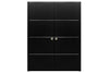 Nova HG008 Black Ash Laminated Modern Interior Door | Buy Doors Online