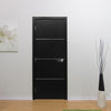 Nova HG008 Black Ash Laminated Modern Interior Door | Buy Doors Online