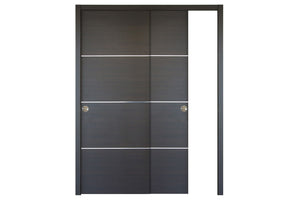 Nova HG008 Japan Oak Laminated Modern Interior Door | ByPass Door | Buy Doors Online