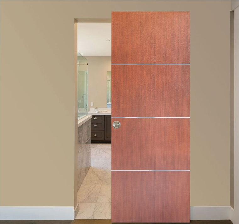 Nova HG008 Korean Mahogany Laminated Modern Interior Door | Magic Door