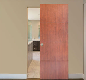 Nova HG008 Korean Mahogany Laminated Modern Interior Door | Magic Door | Buy Doors Online