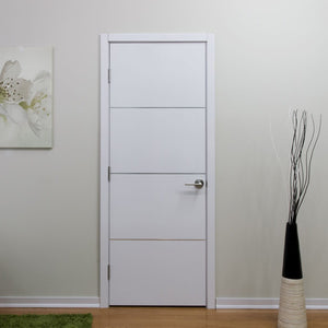Nova HG008 White Drawing Laminated Modern Interior Door | Buy Doors Online
