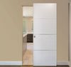 Nova HG008 White Wenge Laminated Modern Interior Door | Magic Door | Buy Doors Online