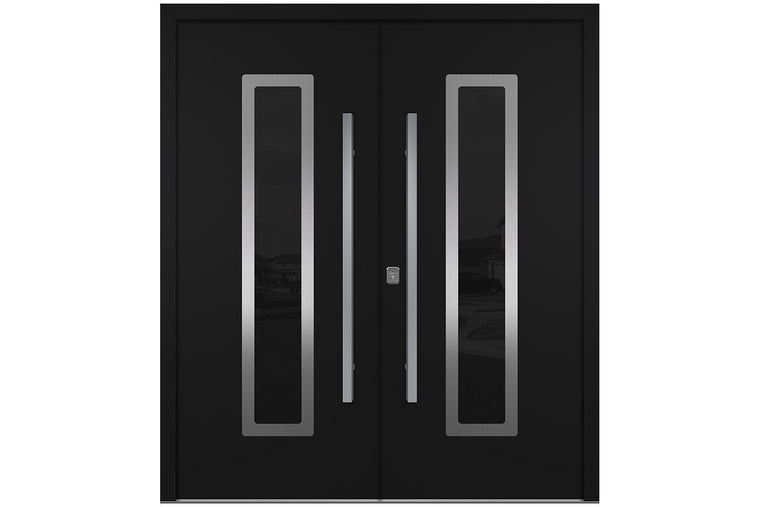 Nova Inox S1 Black Exterior Door | Double Door