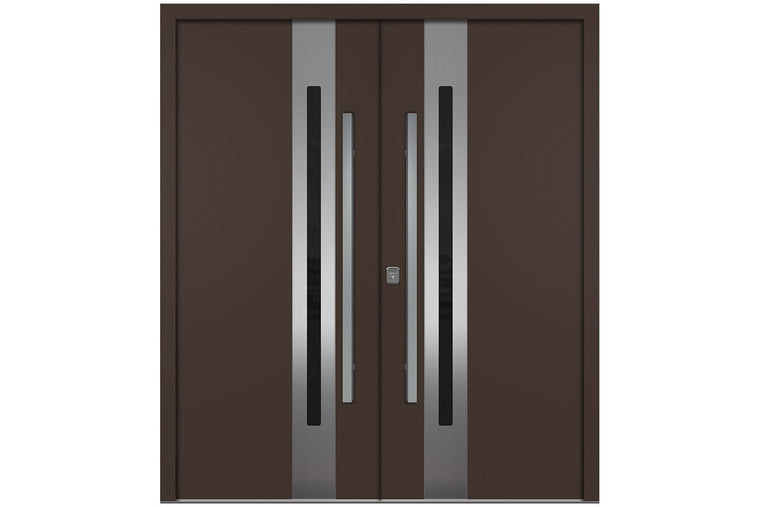 Nova Inox S2 Brown Exterior Door | Double Door