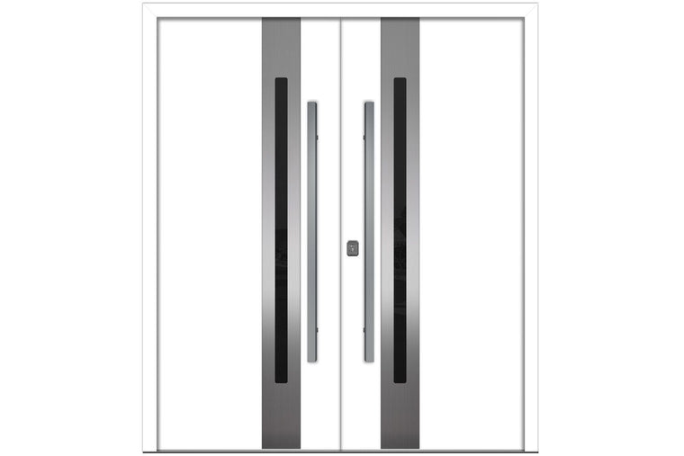 Nova Inox S2 White Exterior Door | Double Door