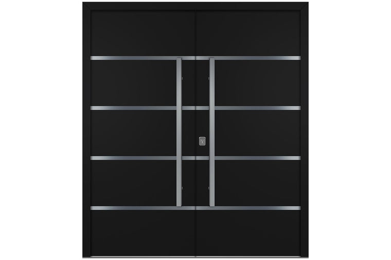 Nova Inox S3 Black Exterior Door | Double Door
