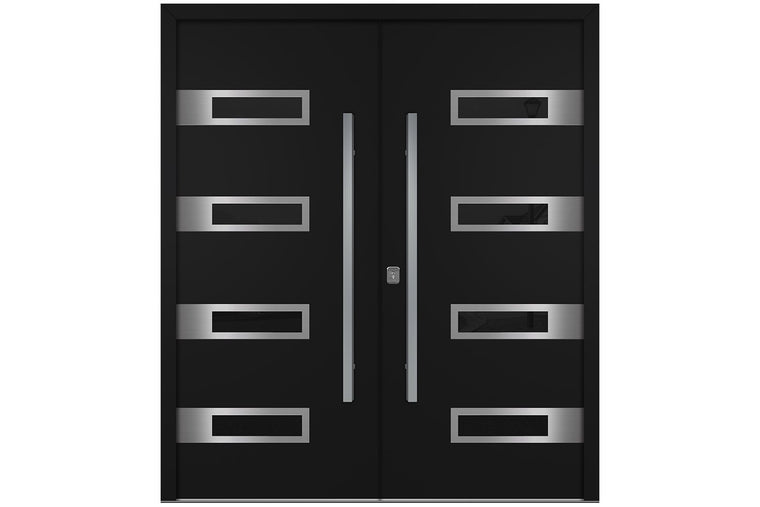 Nova Inox S4 Black Exterior Door | Double Door