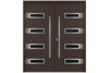 Nova Inox S4 Brown Exterior Door | Double Door | Buy Doors Online