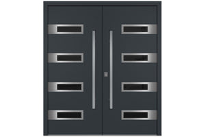Nova Inox S4 Gray Exterior Door | Double Door | Buy Doors Online