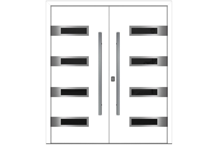 Nova Inox S4 White Exterior Door | Double Door